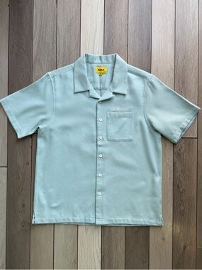 Golf Wang Men’s Knit Camp Shirt in light blue